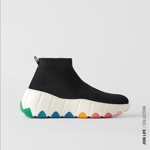 Zara lug sole sneakers